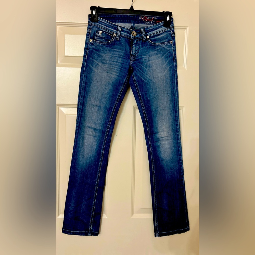 Style:Bootcut
Condition:Good(Gently Used)
Waist:Low-rise
Features:Stretch Fabric
